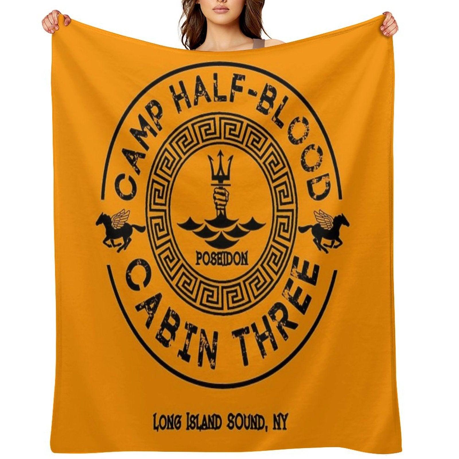 Percy Jackson - Camp Half-Blood - Cabin Three - Poseidon Throw Blanket