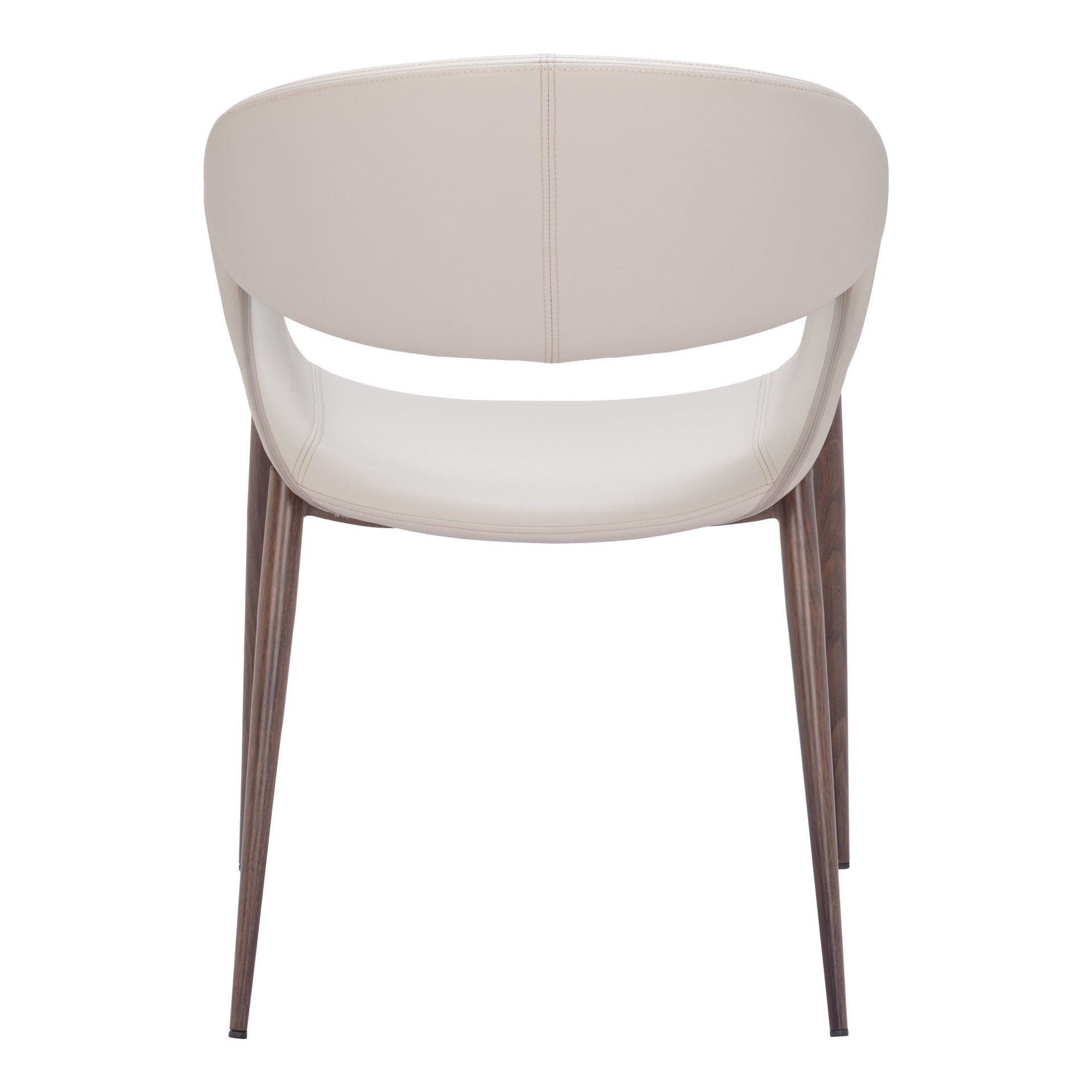 Limay Dining Chair (Set of 2) Beige & Walnut