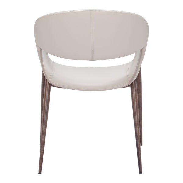 Limay Dining Chair (Set of 2) Beige & Walnut