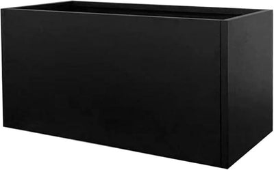 Galvanized Steel Metal Planter Rectangular Indoor Black Planter Box Large Outdoor Planters Steel 31.5