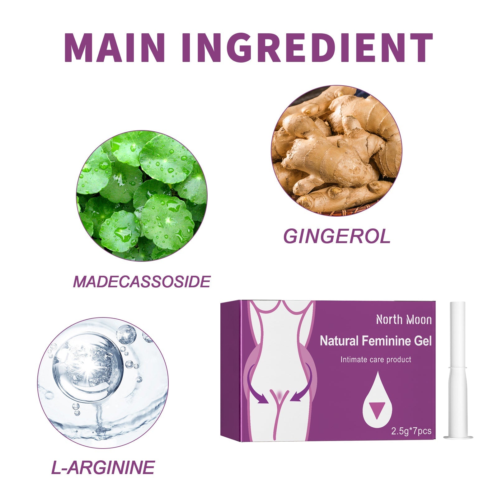 Natural Feminine Gel, Women's Deodorizing Body Odor Relief Itchy Discomfort Care Gel