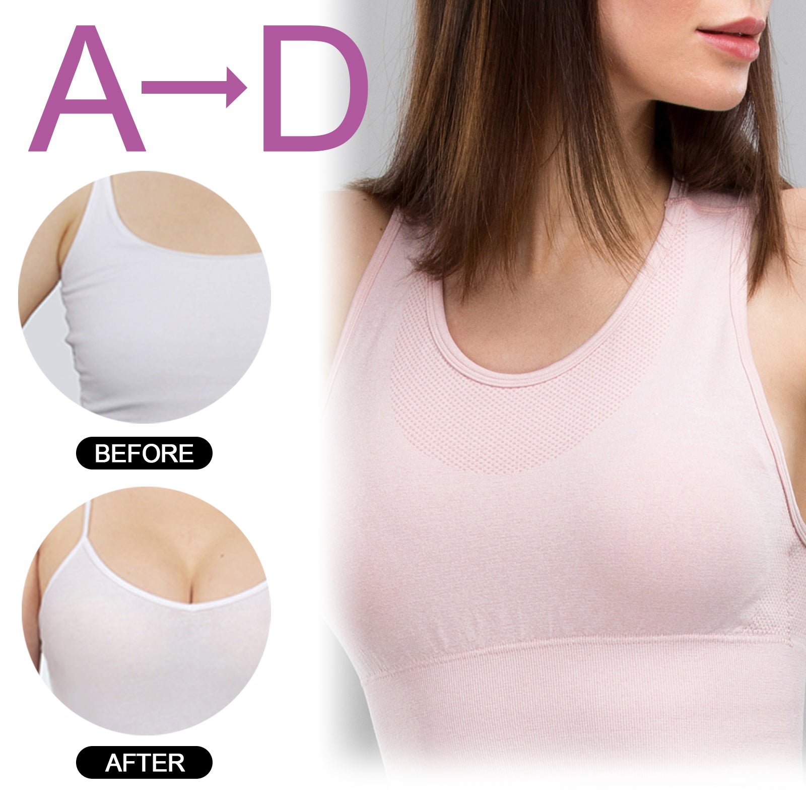 Breast Enhancement Lift Ampoules Oil, Gently Moisturize And Tighten The Breasts Plump And Full Lifting Breast Care Essence