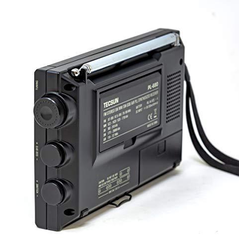 TECSUN PL680 PLL FM/Stereo MW LW SW SSB AIR Band BLACK COLOR - Gifts for You 'n Me