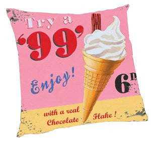 Vintage 99 Ice Cream Pillow