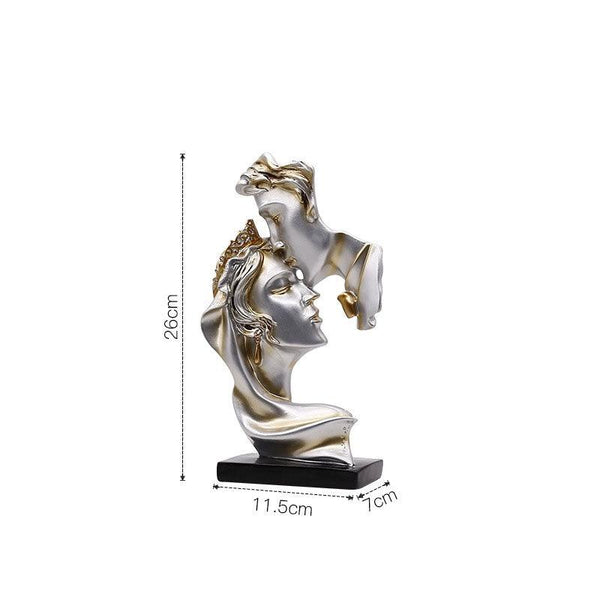 Abstract art couple decoration living room wine cabinet study decoration figure sculpture handicrafts