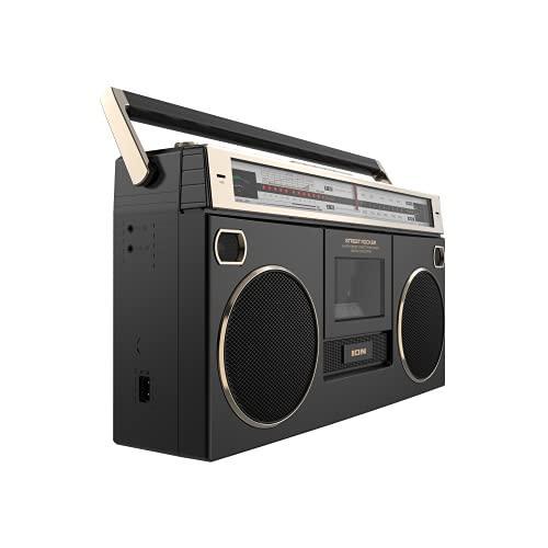 Ion Audio 1980S-Style Boombox with Bluetooth, Radio, Cassette Player Recorder & VU Meters - Gifts for You 'n Me