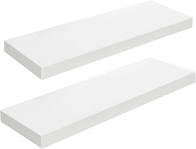 HOOBRO Floating Shelves for Wall, Wall Mounted Shelf Set of 2, 23.6