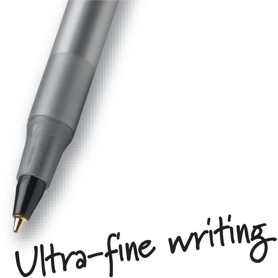 BIC Round Stic Xtra Life Ballpoint Pens, Medium, Black, 10 Count