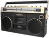 Ion Audio 1980S-Style Boombox with Bluetooth, Radio, Cassette Player Recorder & VU Meters