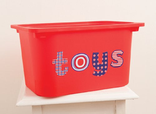 Blue & Red Lowercase Alphabet Wall Decals