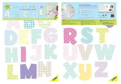 Uppercase Pastel Alphabet Wall Decals