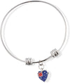 Emerald Park Jewelry Australian Flag Fancy Charm Bangle