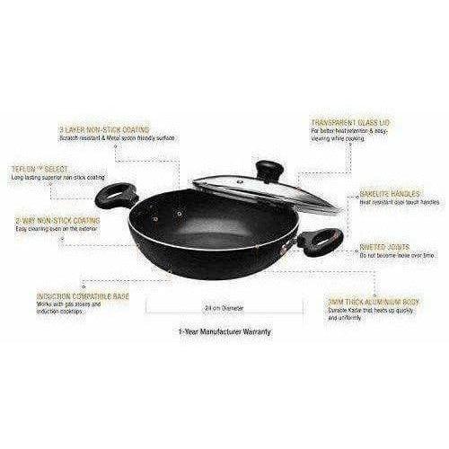 Kadai with Glass Lid