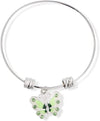 Butterfly with Coloured Enamel Fancy Charm Bangle