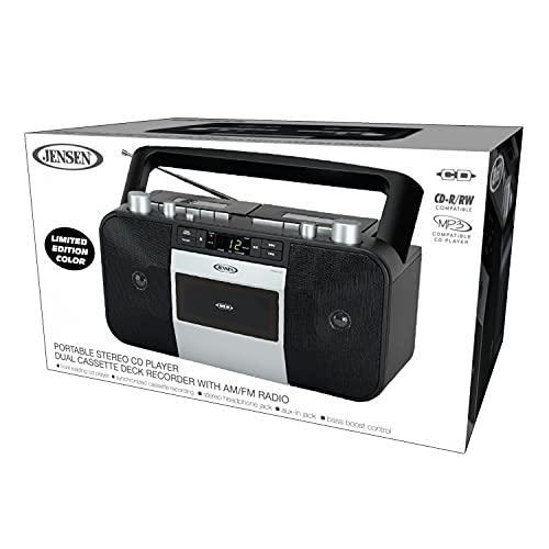 Jensen Music System with CD/MP3 & Dual Cassette Player & Recorder - Gifts for You 'n Me