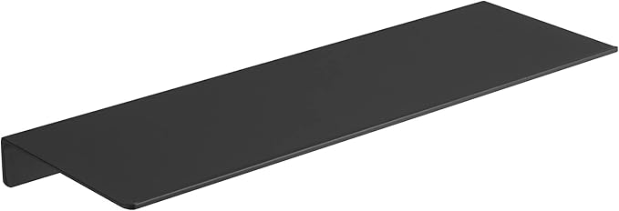 JOOM Metal Wall Shelf, Black Floating Shelf, Small Bathroom Shelf, 16