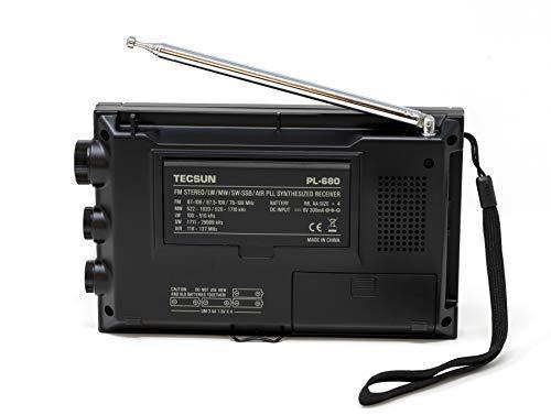 TECSUN PL680 PLL FM/Stereo MW LW SW SSB AIR Band BLACK COLOR - Gifts for You 'n Me