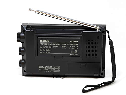 TECSUN PL680 PLL FM/Stereo MW LW SW SSB AIR Band BLACK COLOR