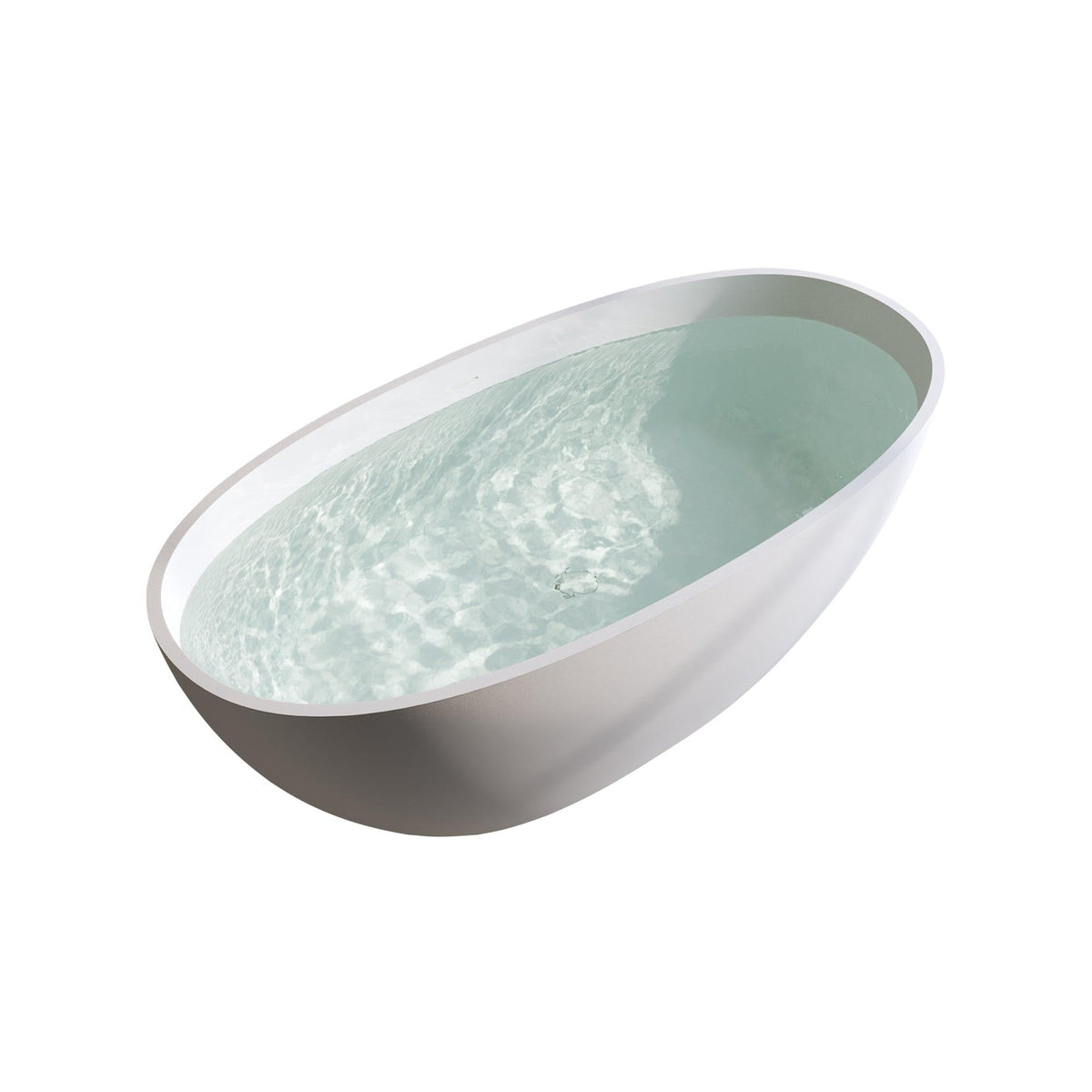 66.9″ Solid Surface Matte Soaking Tub