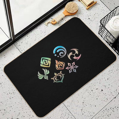 Genshin Impact Elements Bath Mat