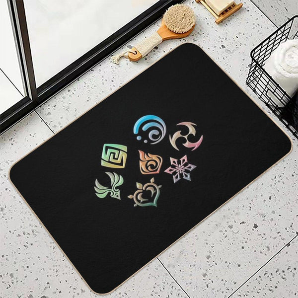 Genshin Impact Elements Bath Mat