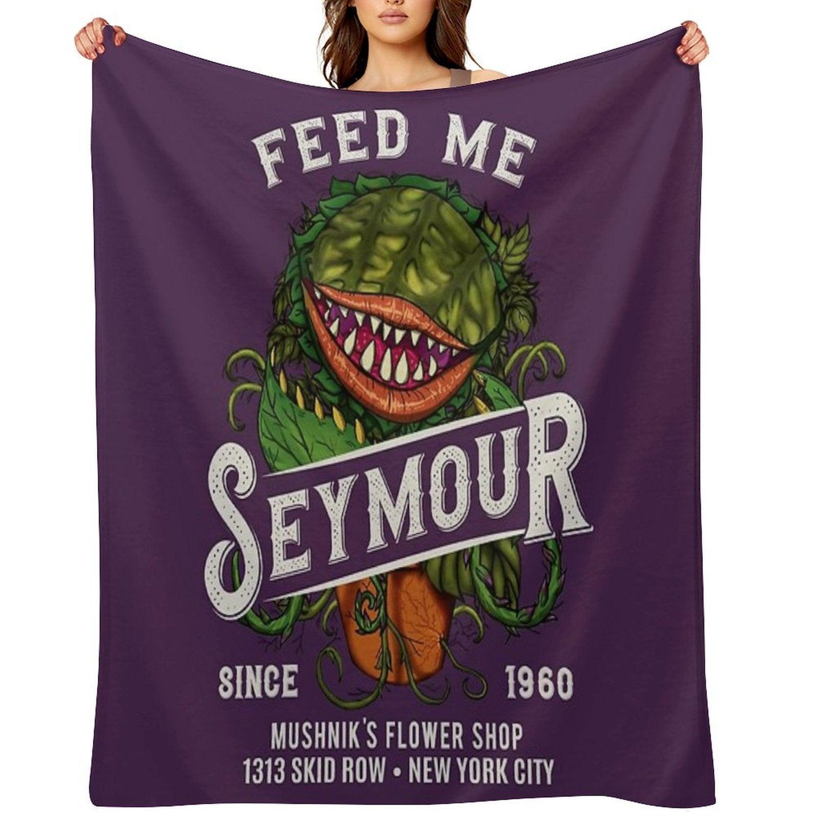 Feed Me Seymour Throw Blanket