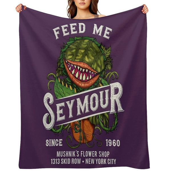 Feed Me Seymour Throw Blanket