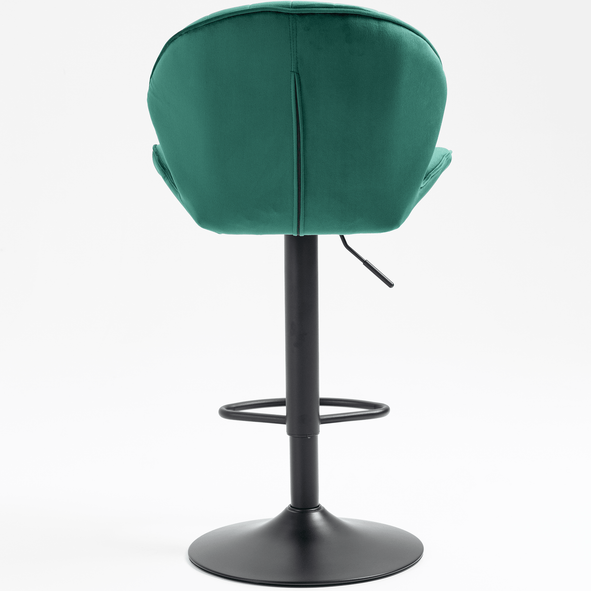 Modern Green Upholstered Swivel Bar Stool with Chrome Metal Base – Contemporary Counter Chair