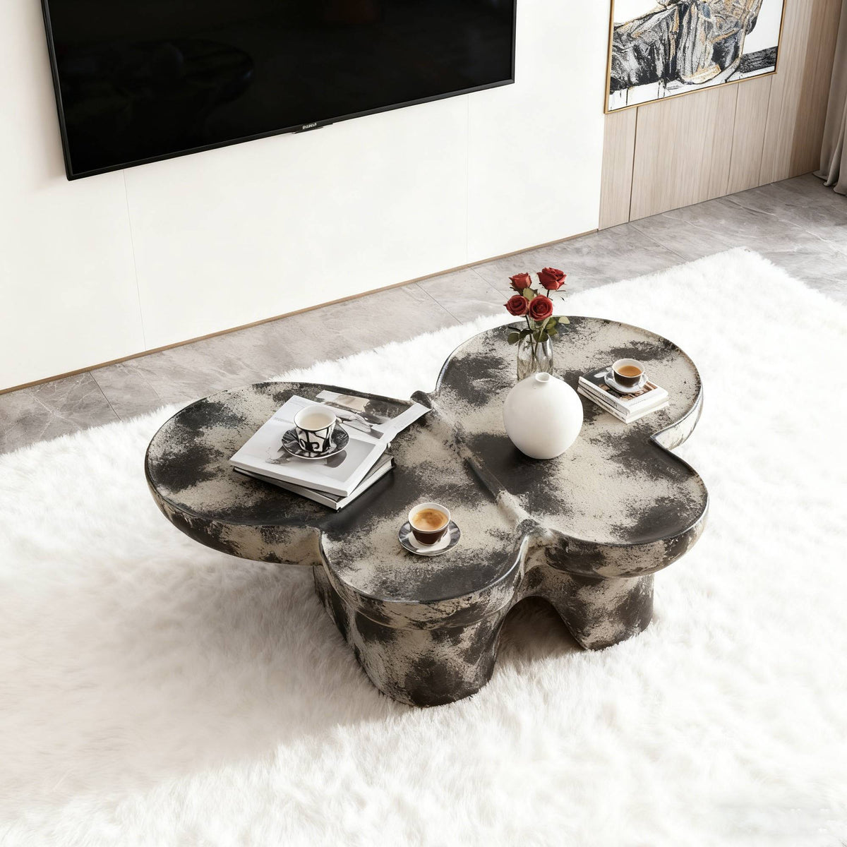 Butterfly Design Style Coffee Table