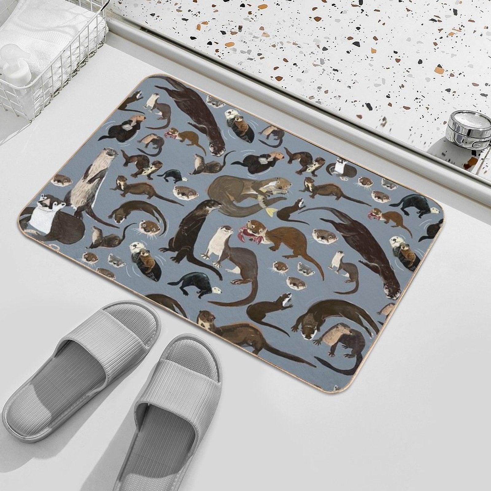 Old World Otters Bath Mat