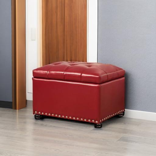 Joveco Leather Storage Ottoman, 24