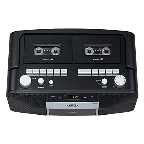 Jensen Music System with CD/MP3 & Dual Cassette Player & Recorder