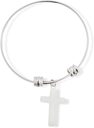 Emerald Park Jewelry Cross Plastic Fancy Charm Bangle