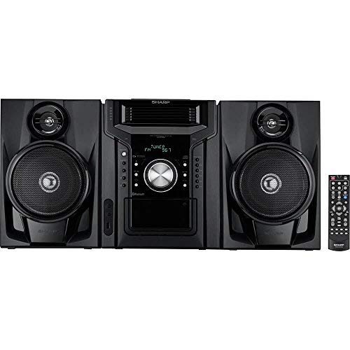 Sharp 240 Watts 5-CD Shelf System with Cassette & Bluetooth