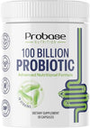 Probase Nutrition Probiotic, 100 Billion CFU, 10 Strains with Prebiotics, 30 Veggie Capsules, Gluten Free for Men and Women, 30-Day Supply