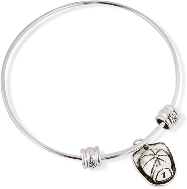 Fire Fighter Fireman Helmet Hat Fancy Bangle