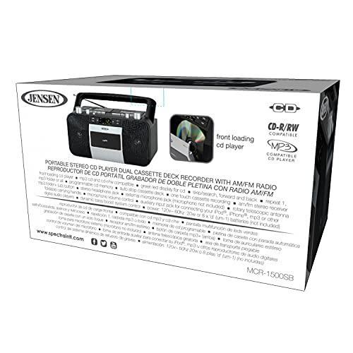 Jensen Music System with CD/MP3 & Dual Cassette Player & Recorder - Gifts for You 'n Me