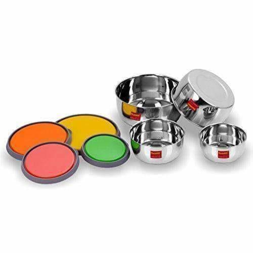 Stainless Steel Food Storage Airtight & Leak Proof -  Set  of 4 Containers