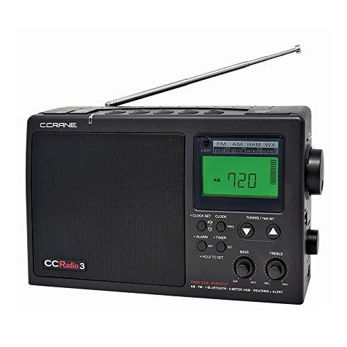 C. Crane CCRadio 3 Long Range Reception AM, FM, NOAA Weather Plus Alert and 2-Meter Ham Band Portable Digital Radio with Bluetooth - Gifts for You 'n Me