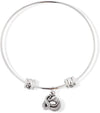 Snake Coiled Fancy Charm Bangle