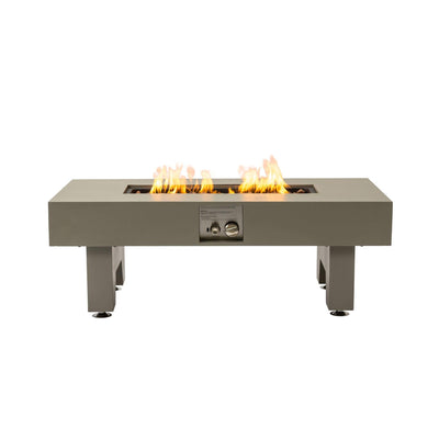 42-Inch 50K BTU Iron Liquid Propane Fire Pit Table With Glass Stones (SAK63845)