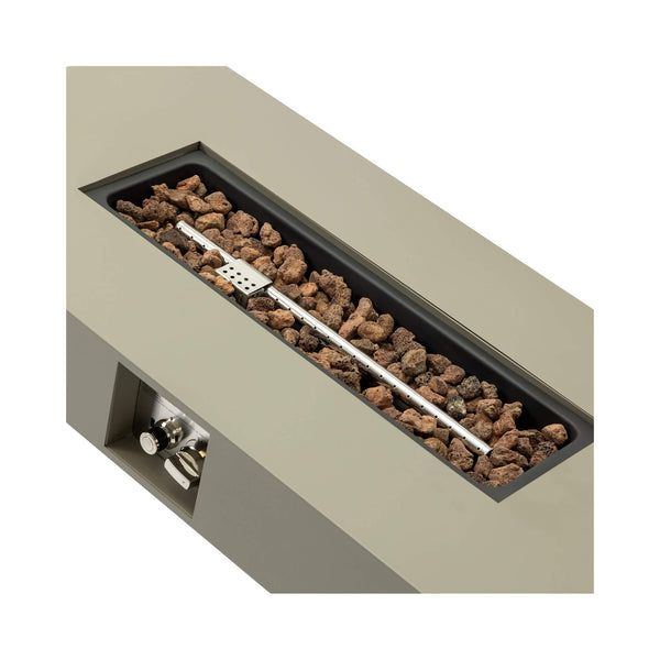 42-Inch 50K BTU Iron Liquid Propane Fire Pit Table With Glass Stones (SAK63845)