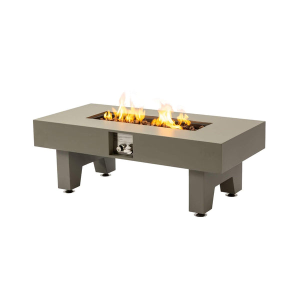 42-Inch 50K BTU Iron Liquid Propane Fire Pit Table With Glass Stones (SAK63845)