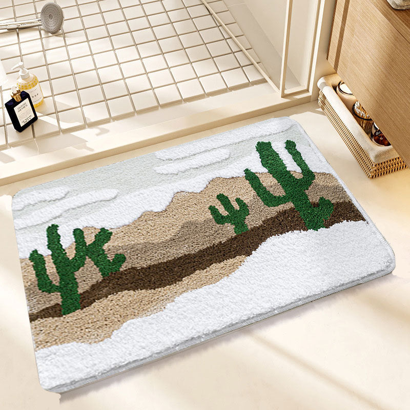 Wear-resistant Bedside Rug Doorway Water-absorbent Non-slip Doormat