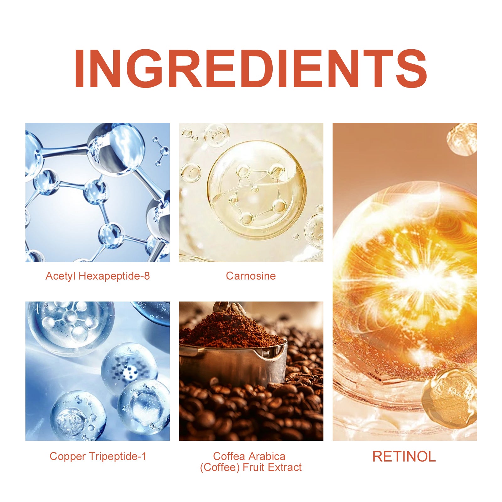 Retinol Polypeptide Revitalizing Eye Cream, Firming Skin Around Eyes Lighten Dark Circles Crow's Feet Moisturizing Eye Cream