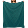 Blue Mixed Green Background Circle Chain All-season Throw Blanket