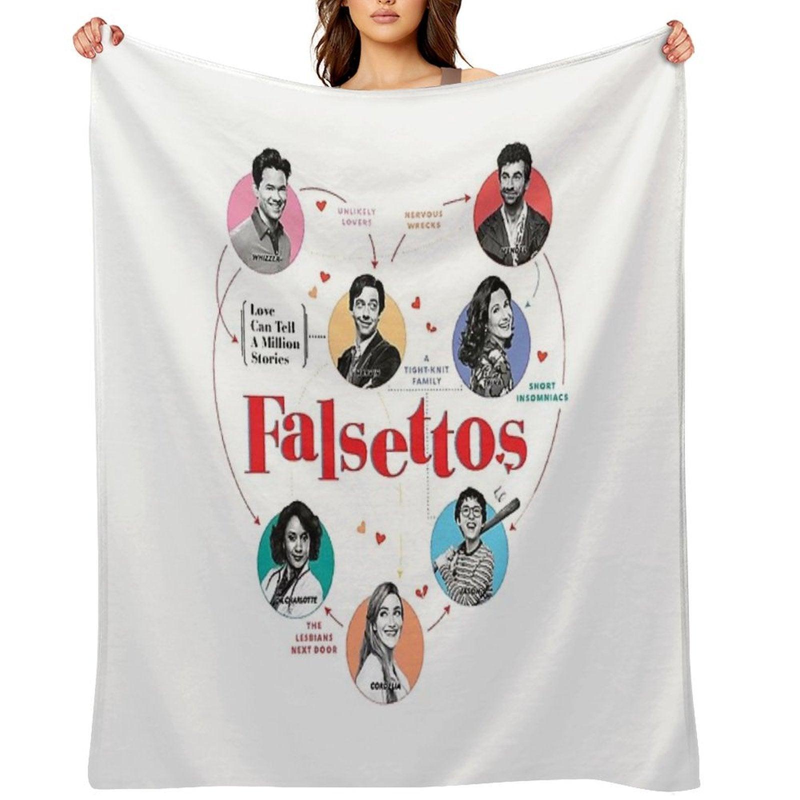 Falsettos Revival Throw Blanket