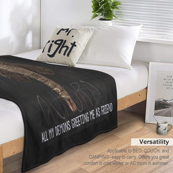 All My Demons Comfort Throw Blanket