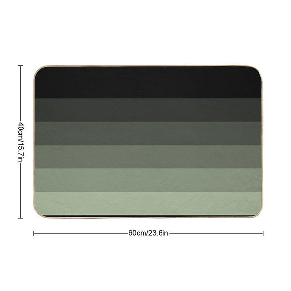 Fade to Black Camo Green Grey Shades Bath Mat