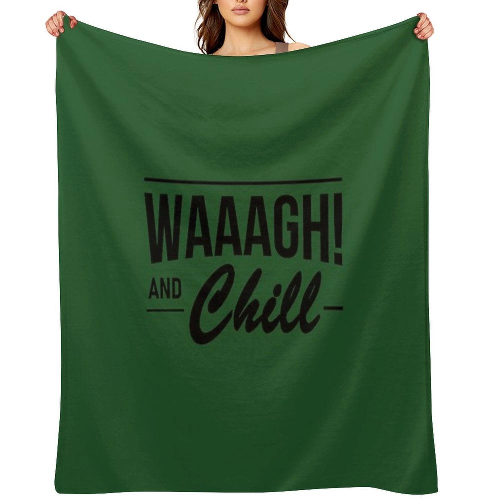 WAAAGH! (and Chill) Throw Blanket